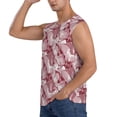 thumbnail image 3 of Goofa Orchids Flowers Printed Men's Sleeveless T-Shirt - Athletic Gym Workout Tank Top for Men - Moisture-Wicking, UPF 30+ Quick-Dry Muscle Tee-X-Large, 3 of 8
