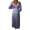 thumbnail image 3 of Women's Plus Long Sleeve Empire Maxi Dress, 3 of 3