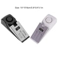 thumbnail image 2 of Bearachild Alarma de tope de puerta de acero inoxidable con seguridad aguda de 120 decibeles Cadenas y protecciones para puertas de seguridad blanco, 2 of 6
