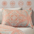 thumbnail image 3 of Regency Heights Twin Size Comforter Sets, 6-Piece Bed in a Bag Twin, Orange Bedding Comforter Set with Comforter, Flat Sheet, Fitted Sheet with Side Pockets, 3 of 8