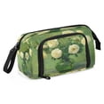 thumbnail image 2 of Nylon Fish Mouth Pencil Case with Large Capacity Zipper Pencil Pouch White Roses in A Vase Pencil Bag Organizers, 2 of 7