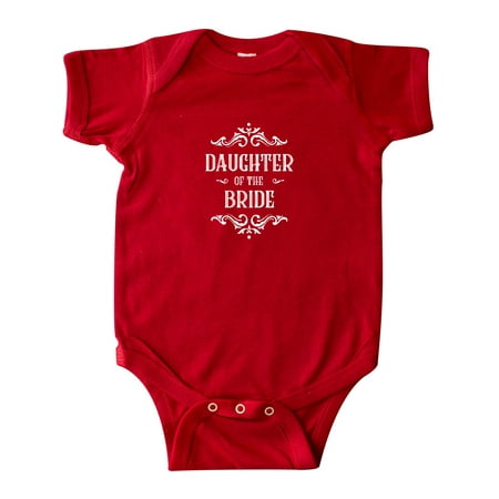 

Inktastic Daughter of the Bride in White Gift Baby Girl Bodysuit
