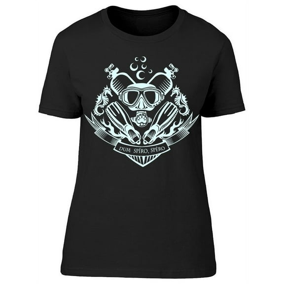 Crest Of Scuba Divers T-Shirt Women -Image by Shutterstock, Female x-Large