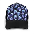 thumbnail image 3 of Naloa crystal Skull Adult adjustable Print Baseball Hat, Patchwork curved brim baseball capfor Men and Women, One Size, 3 of 5