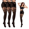 thumbnail image 2 of keepw 3 Pairs Sexy Tights Fishnet Socks Mesh Stocking Attractive Breathable Female Accessories Workmanship Foldable Design, 2 of 6
