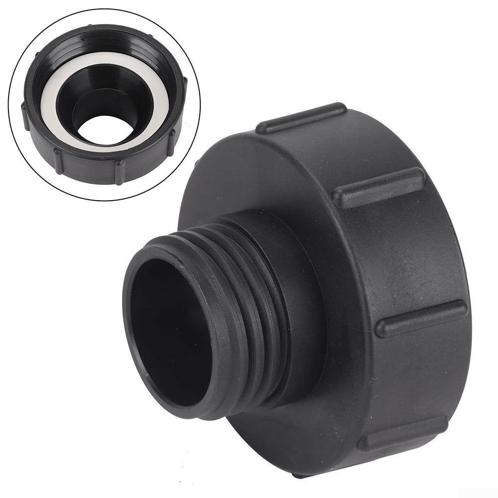 60mm IBC Adapter S100x8 IBC Tank Connector Black New to Reduce S60x6 100mm 