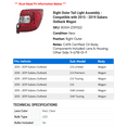 thumbnail image 2 of Right Outer Tail Light Assembly - Compatible with 2015 - 2019 Subaru Outback Wagon 2016 2017 2018, 2 of 2