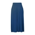 thumbnail image 5 of OSOLU Solid Color Women Full Length Skirt A-Line Umbrella Skirt Mid-Length Skirt Cute Skirts, 5 of 6