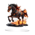 thumbnail image 3 of Adorno de caballo acrílico 2D con base, ligero, creativo y de pie. Estilo F, 3 of 8