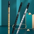thumbnail image 3 of WEISIPU 6 Hole Flute C/D Key Irish Whistle Ireland Tin Penny Whistle Flute Musical Instruments for Beginners, 3 of 7