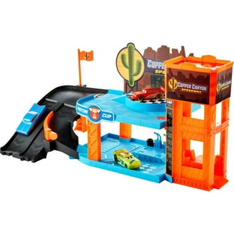 Disney and Pixar Cars GRC Jumping Raceway Playset with 2 Toy