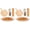 13 inch (Pack of 2), variant on 13 Inch Round Pizza Stone Set with Oak Pizza Peel, Serving Rack, Cutter and Baking Paper