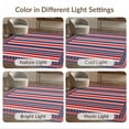thumbnail image 7 of ODIKA Patriotic Striped Stars Festive Generic Door Independence Front Border Refined Foldable Easy Care for King Size Bedroom, Master Suite, Under Bed, 7 of 7