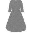 thumbnail image 1 of Vestido de fiesta de noche de encaje elegante para mujer, vestido con fajas de manga 3/4 con cuello en V, vestido Midi Vintage de gran oscilación para mujer, 1 of 2