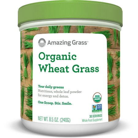 Amazing Grass Organic Wheatgrass Powder, 8.5 Oz (Best Organic Wheatgrass Powder)