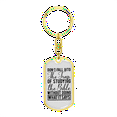 thumbnail image 4 of Dont Fall Into The Trap Stainless Steel or 18k Gold Premium Swivel Dog Tag Keychain, 4 of 10