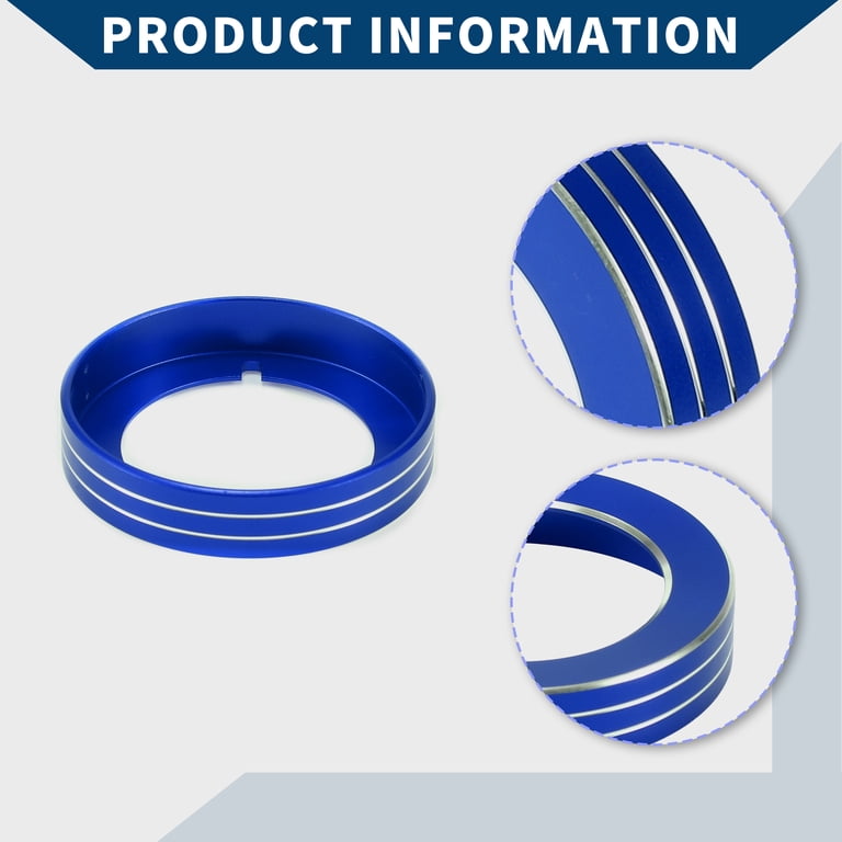 Headlight Control Switch Knob Cover For Ford F150 2015-2020 & Mustang - Blue Aluminum Alloy Interior Trim