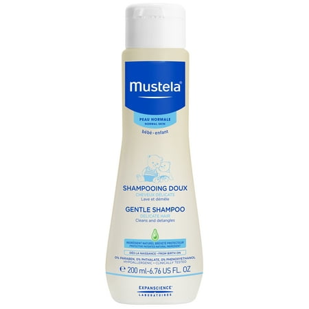 Mustela Gentle Shampoo, Tear-free Baby Shampoo with Natural Avocado Perseose, 6.7