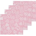thumbnail image 2 of GZHJMY Valentine's Day Heart Cotton Washcloths Set of 4, 12"x12" Super Soft Absorbent Wash Cloths Bathroom Face Cloths Fingertip Towels for Gym Hotel and Spa, 2 of 7