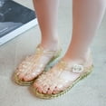 thumbnail image 4 of Tawop Sandals for Girls Baby Soft Sole Beach Non-Slip Cute Hollow Out Roman Sandals Girls Sandals, 4 of 9