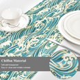 thumbnail image 4 of Coolnut Traditional Yarn Square Table Runner, Kitchen Table Matching for Daily and Holiday Seasonal Indoor or Outdoor Party (18X108). House Decor, 4 of 7