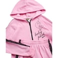 thumbnail image 3 of Baby Phat Girls Sweatsuit Set Soft Fleece Zip up Girls Hoodie Sweatshirt & Jogger Sweatpants 2 Piece, 3 of 7