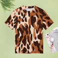 thumbnail image 4 of Leopard Print Pattern T Shirts Basic T-Shirt Short Sleeve Ladies Tee Shirt Summer Graphic Clothing, 4 of 6