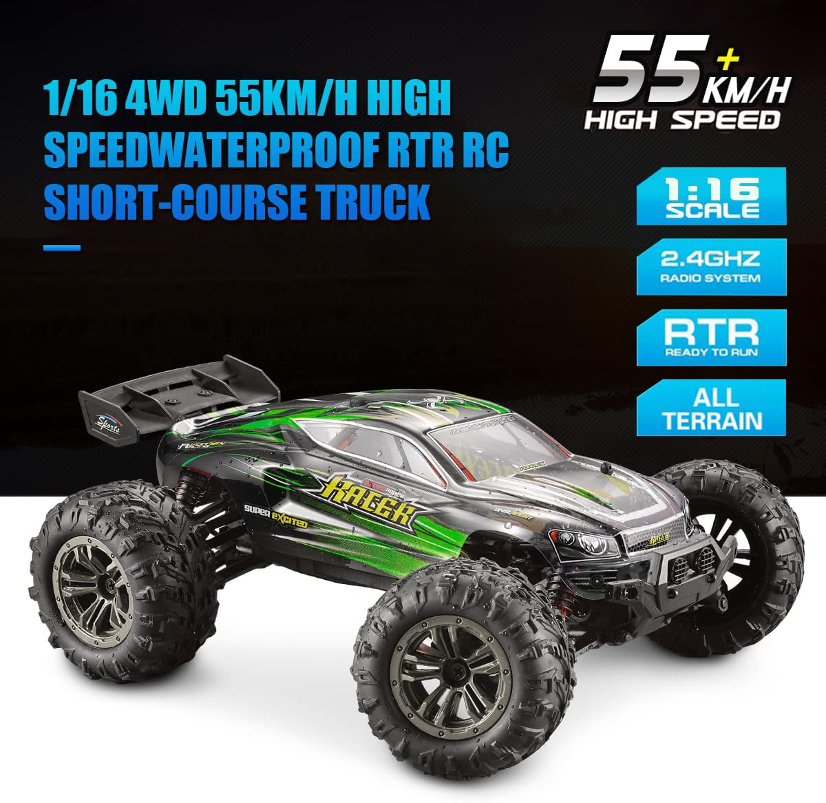 HIGH SPEED MZ DRIFT 55KM/H 4WD 1:18 Alloy 2.4G RC Buggy Remote-Control CAR RTR 