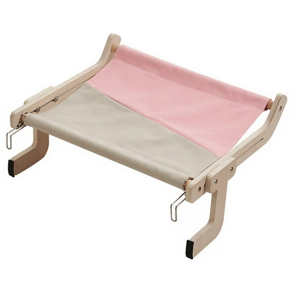 Cat Window Perch Sturdy Wooden Cat Hammock Hanging Cat Window Hammock Seat for Indoor Steady Strong Bearing Cat Hammock Adjustable Cat Bed for Bedside Drawer Cabinet