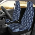 thumbnail image 3 of Haiem Blue Gingham Buffalo Check Printed Car Seat Covers Set of 2, Universal Fit Car Seat Covers,Protective Seat Covers,Comfortable Car Seat Covers, Easy Installation Seat Covers, Vehicle Seat Covers, 3 of 9