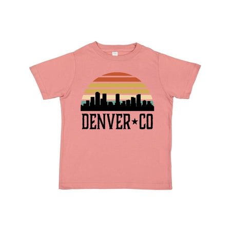 

Inktastic Denver Colorado Skyline Vintage Gift Toddler Boy or Toddler Girl T-Shirt