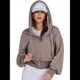 thumbnail image 3 of Sudaderas con Capucha y Cremallera para Mujer, Sudaderas , Casuales, Cómodas y Bonitas, Chaquetas con Cremallera, Conjuntos de Otoño A . Marrón L, 3 of 10