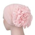 thumbnail image 1 of Women Lady Solid Color Head Scarf Flower Hat Cap Cotton Bandana Headwrap, 1 of 10