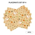 thumbnail image 2 of Placemats Set Of 4 / 6, Cute Horse Pumpkin Mushroom Placemats For Dining Table Indoor/Outdoors Heat Resistant Washable Placemats 18" X 12", 2 of 8