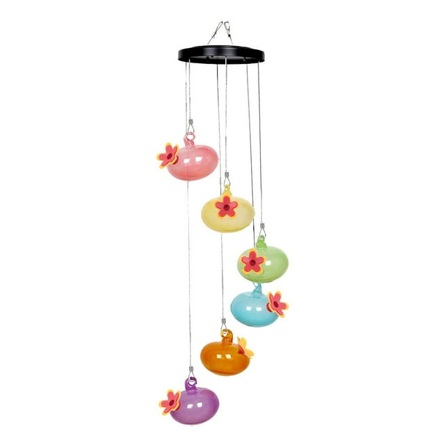 Charming Wind Chimes Hummingbird Feeders,Wind Chime Feeder/w Hummingbird Z3