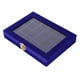 thumbnail image 2 of Simple portátil de madera franela Pendientes Anillos joyería organizador almacenamiento titular caja caseblue, 2 of 8