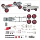 thumbnail image 1 of de chasis eléctrico ruedas de repuesto para per per per modelo Trucks piezas de accesorios de bricolaje yotijar marco de la placa del chasis, 1 of 10