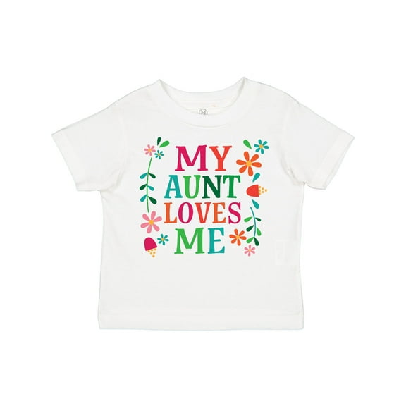 Inktastic My Aunt Loves Me Niece Boys or Girls Toddler T-Shirt