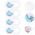 thumbnail image 4 of FRCOLOR Webcam Cover 4Pcs Laptop Camera Cover Slide Whale Pattern Webcam Privacy Lens Protector,0.71"X0.35"X0.04", 4 of 5