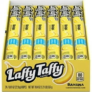 Laffy Taffy Rope Candy, Banana, 0.81 Ounce Ropes (Pack of 24)