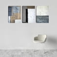 thumbnail image 6 of Abstract Grey Black Wall Art Poster Prints 3 Pieces Canvas Picture Painting Office Workplace Wall Decor Bedroom Living Room Decorations Framed Artwork (36"Wx16"H), 6 of 6