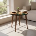 thumbnail image 4 of Ultimate Premium Products 20" Resin Walnut Round Side Table Green River, 4 of 7