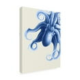 thumbnail image 2 of Trademark Fine Art 'Blue Octopus On Cream F' Canvas Art by Fab Funky, 2 of 3