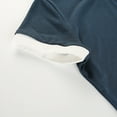 thumbnail image 2 of Combinaison Femme Broderie Lettre Aguichant Extensible Ajustée Col Rond Broderie Manches Courtes, 2 of 9