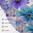 thumbnail image 3 of 3PCS Trivet Mats 15 Inch Round Heat-Resistant Pot Holders Hot Pads Table Decor Watercolor Blue-purple Flowers, 3 of 6