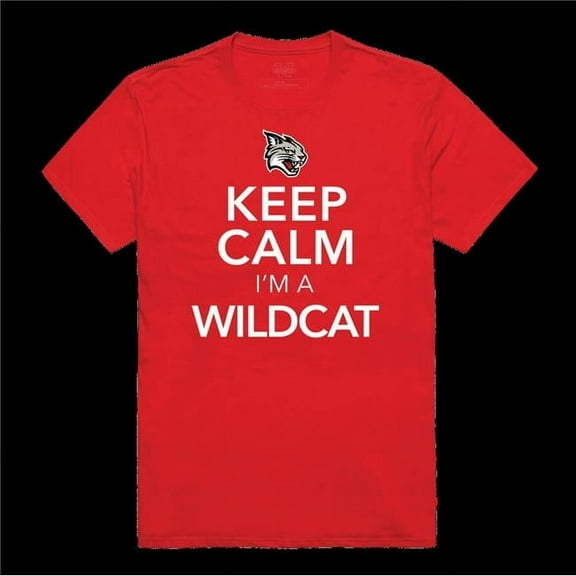 W Republic 523-288-RD2-02 Davidson Wildcats Keep Calm T-Shirt, Red - Medium