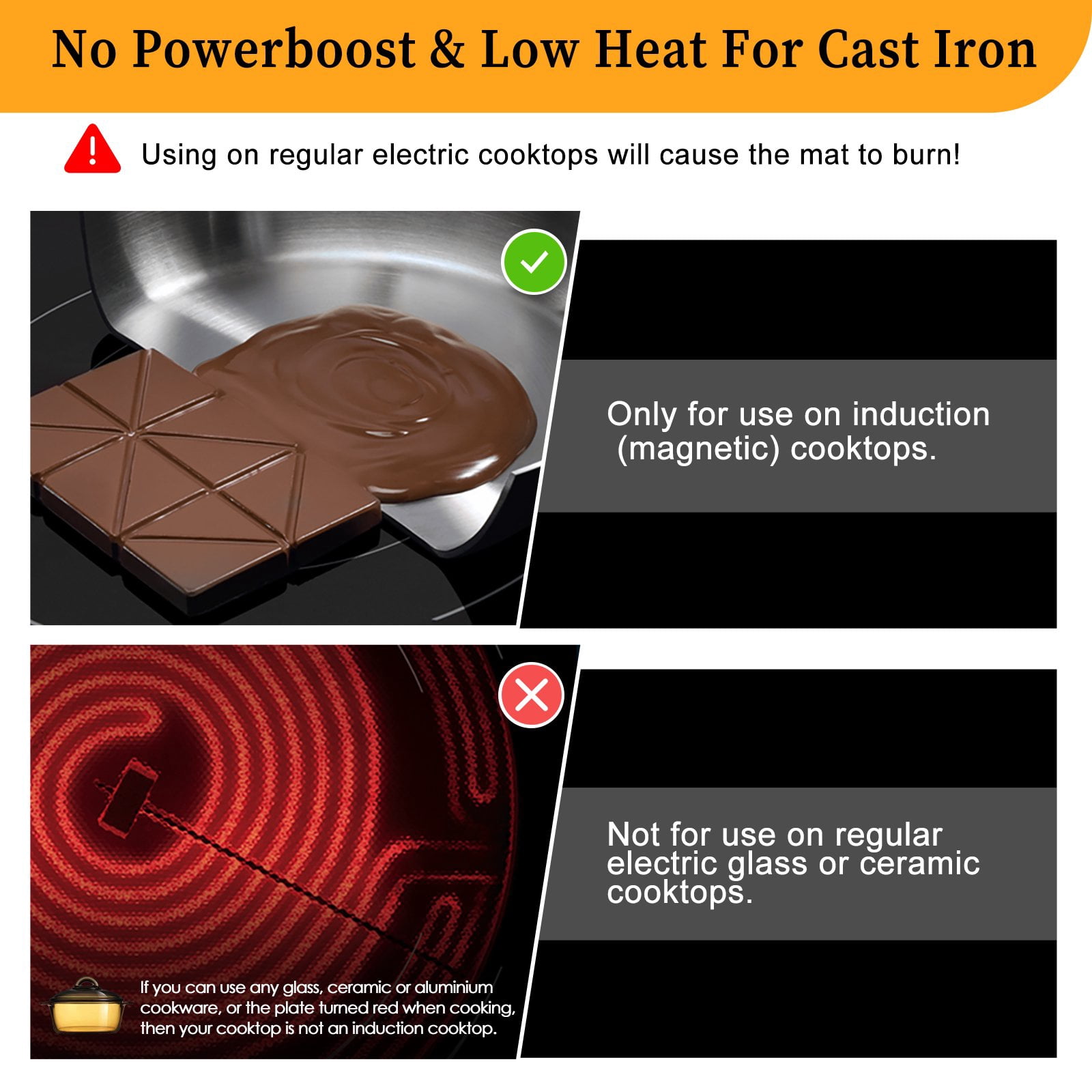 KitchenRaku Large Induction Cooktop Protector Mat 21.2x35.4 Inch, Magnetic Electric Stove Covers Antistrike Glass Top Stove Cover, Silicone Induction Cooktop Mat for Electric StoveTop