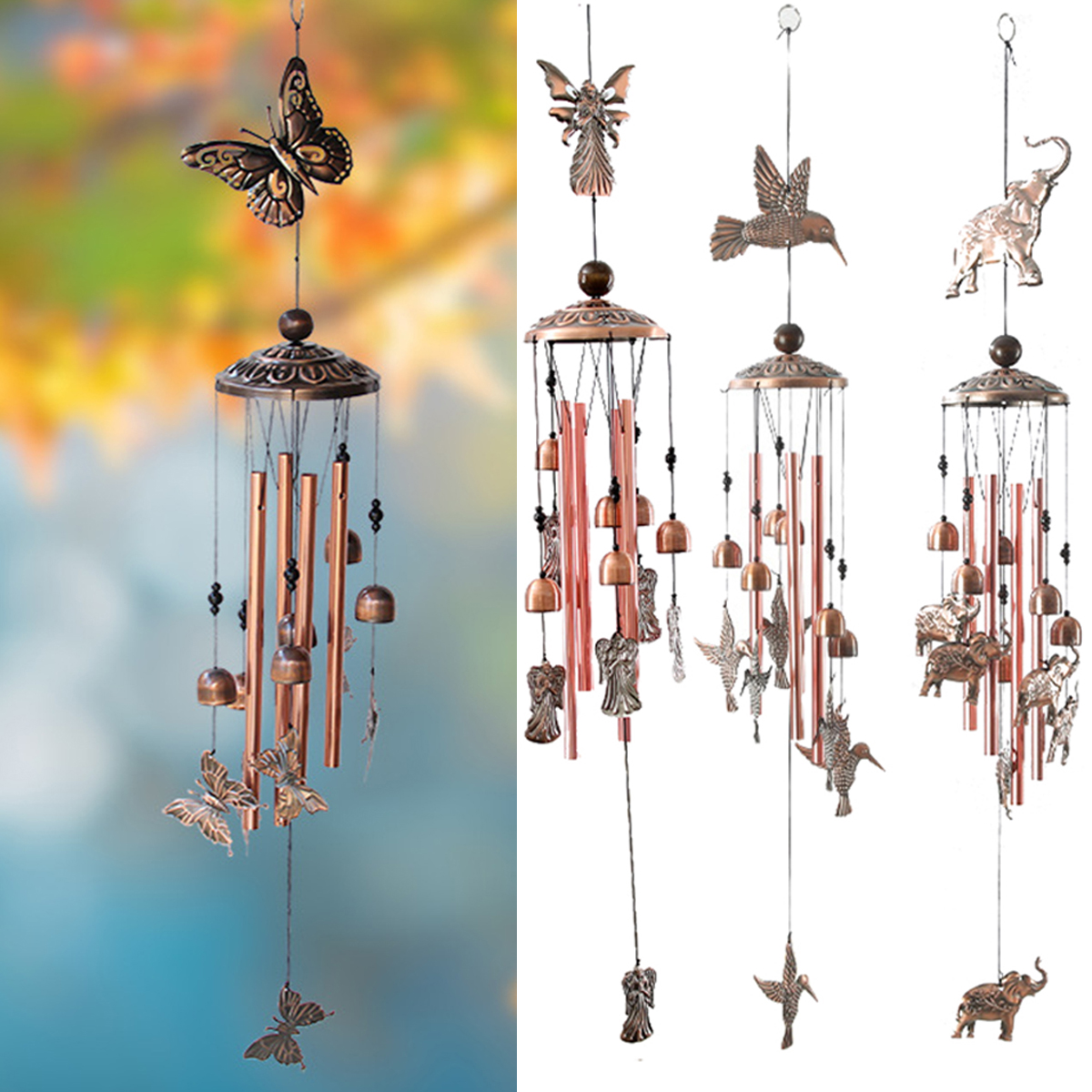 Travelwant Wind Chimes Deep Tone, Large Metal Wind Chimes Outdoor Large