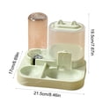 thumbnail image 3 of Comedero automático para mascotas (gatos y perros): dispensador 2 en 1 de comida y agua con comedero para croquetas por gravedad, base antideslizante, diseño elevado para facilitar la alimentació, 3 of 6