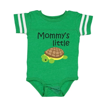 

Inktastic Mommy s Little Turtle Boys or Girls Baby Bodysuit